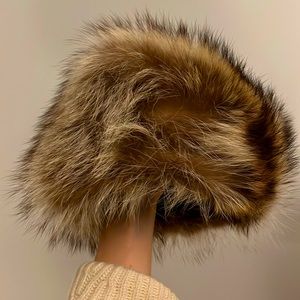 Real fur childrens cap